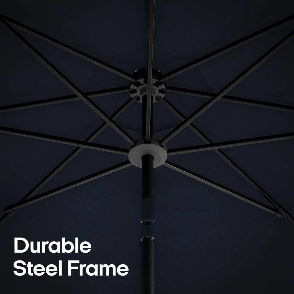 Navy Blue 9' Outdoor Patio Market Umbrella with Rib Replacement
