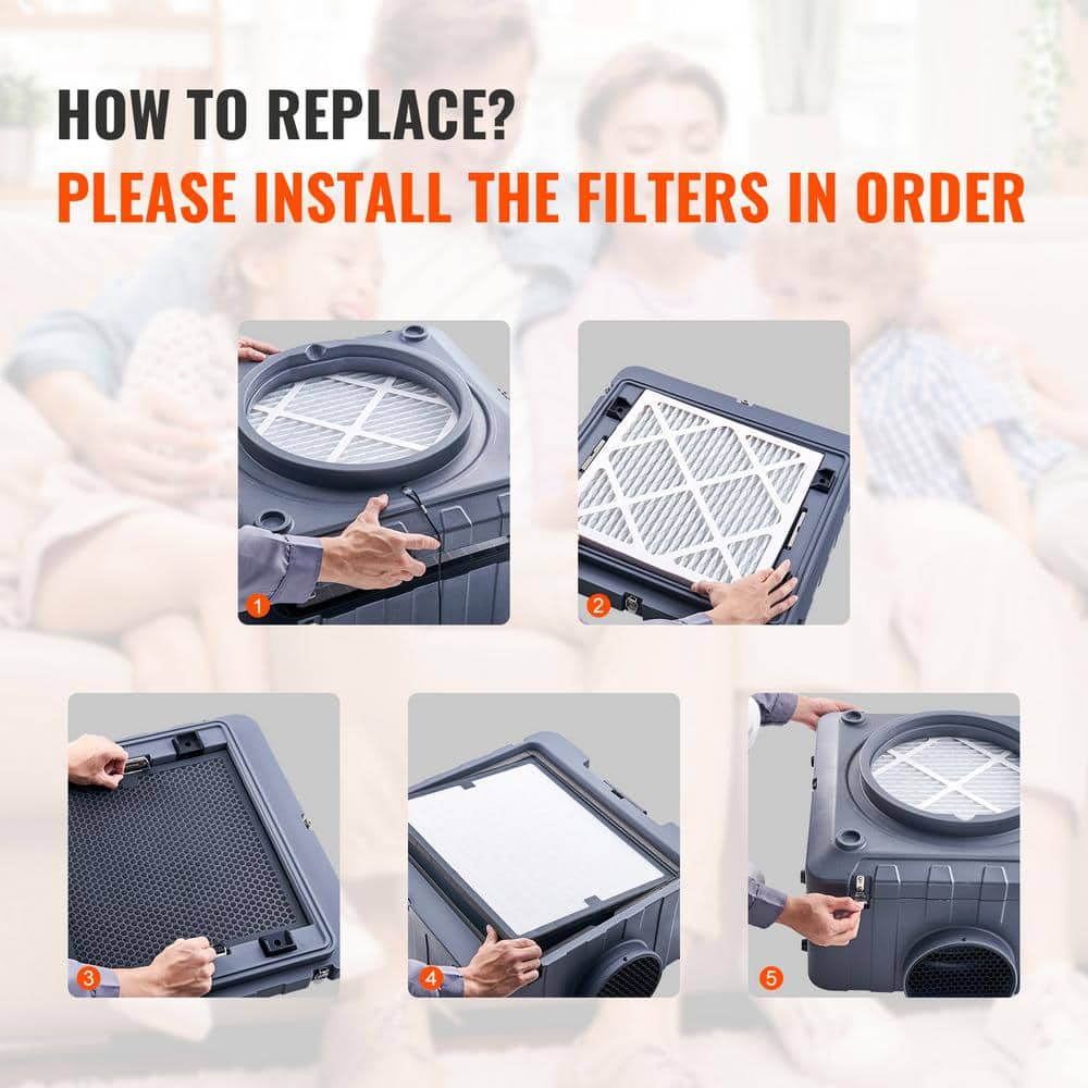 VEVOR 16'' x 19'' Activated Carbon Air Filter Replacement, 3 Pack