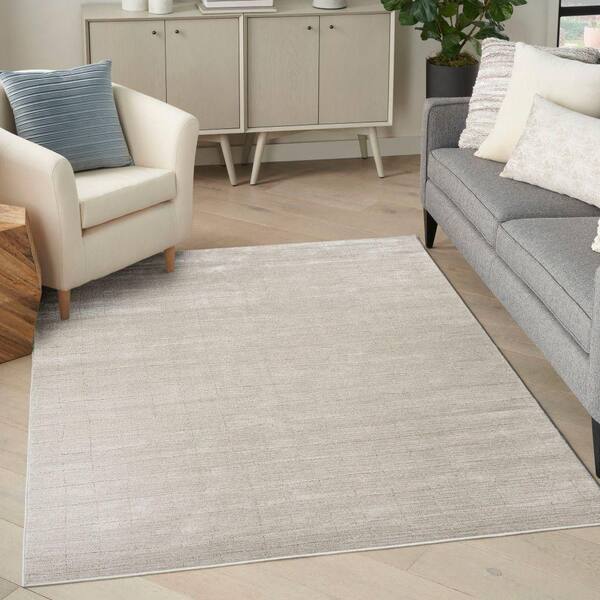 Andes Grey 9 ft. x 12 ft. Abstract Contemporary Area Rug