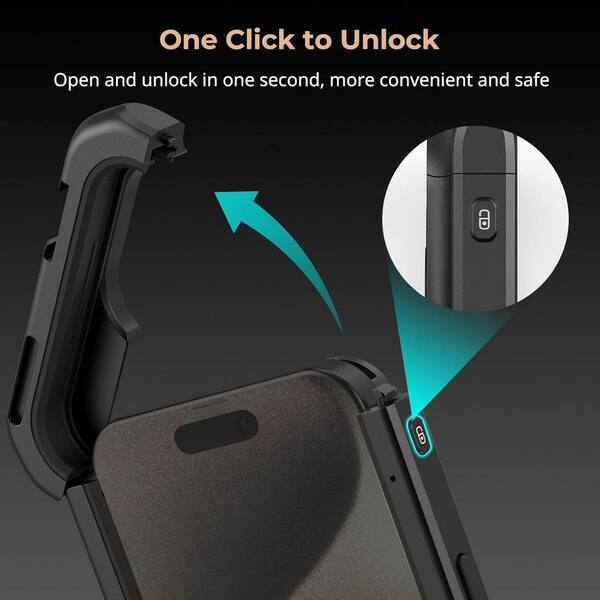 OBJLGEV iPhone 15 Pro Max Phone Cage with 67mm Magnetic Filter