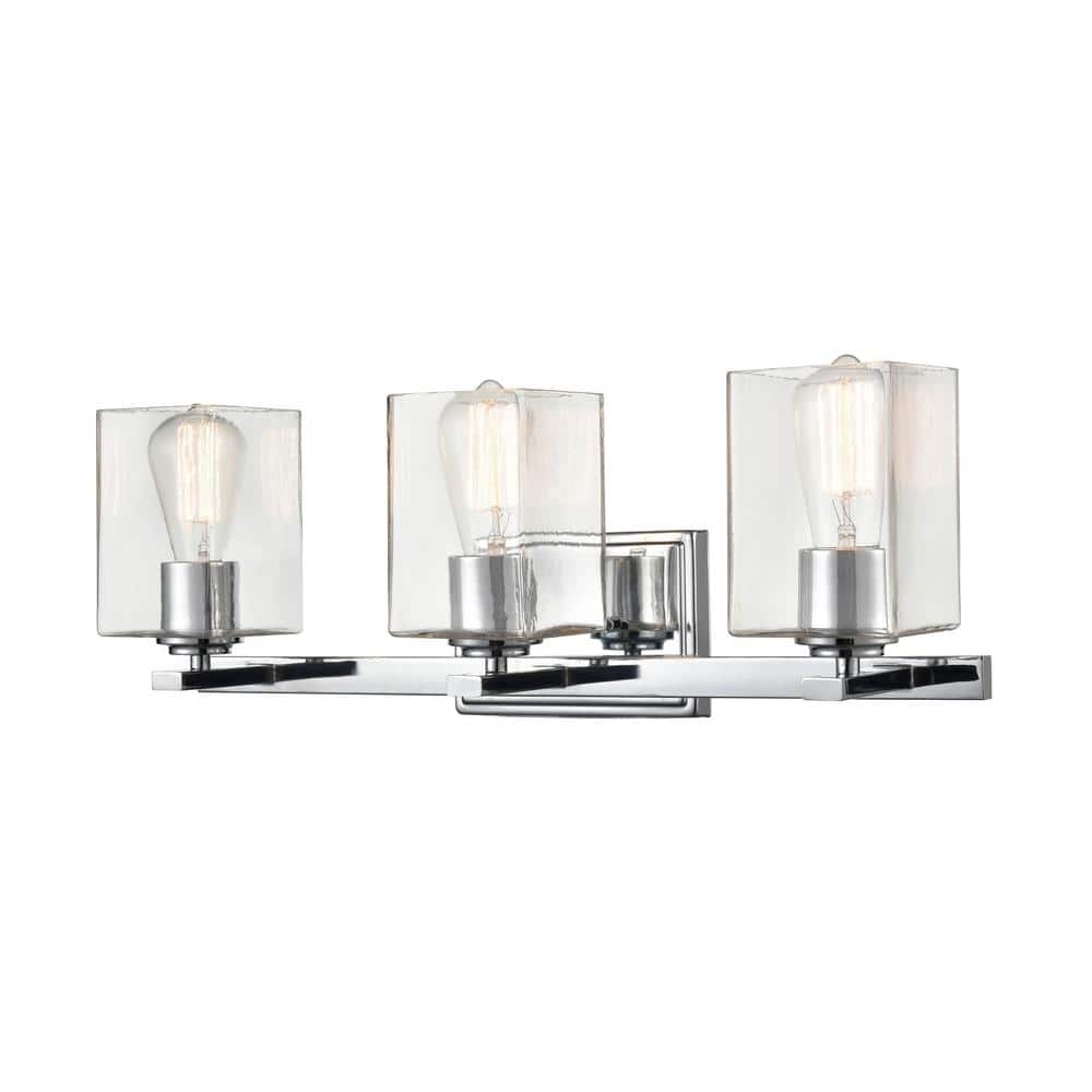 929 LIGHTING 3Light 23 in. Chrome VanityLight 50003CH The Home Depot