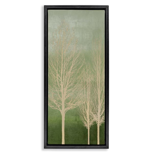 Stupell Industries Tree Over Ombre by Kate Bennett Black Floater Frame Nature Graphic Art Print 31 in. x 15 in.