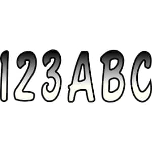 Series 200 Registration Kit, Cursive Font With Top to Bottom Color Gradations, White/Black