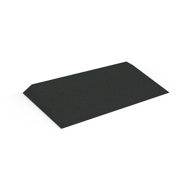 TRANSITIONS Angled Entry Mat, Black, 2.25 in.