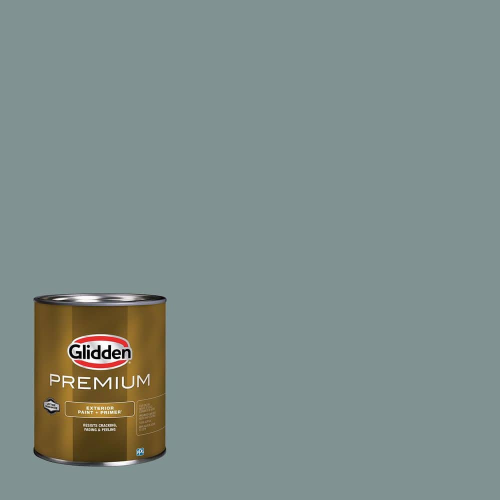 Glidden Premium 1 qt. PPG1145-5 Scarborough Satin Exterior Latex