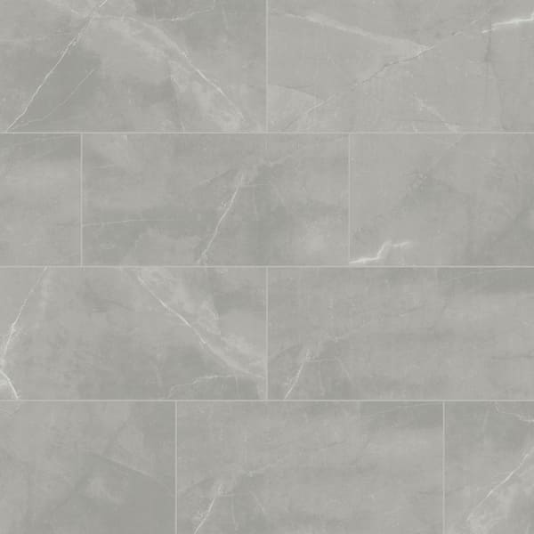 Madison Celeste 12 in. x 24 in. Polished Porcelain Stone Look Floor and Wall Tile (448 sq. ft./Pallet)