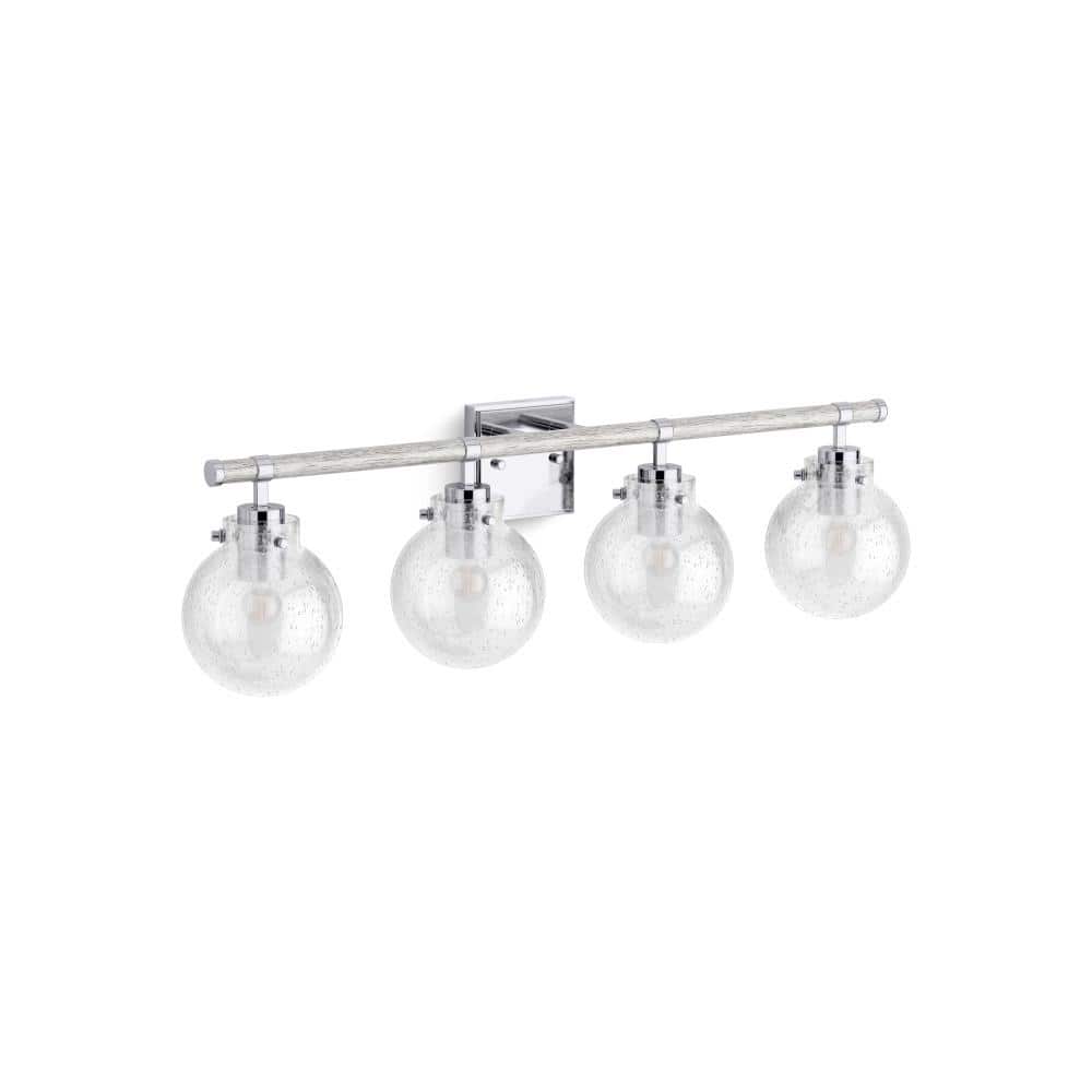 Holt 4-Light Polished Chrome Wall Sconce price history on PriceWatchPro