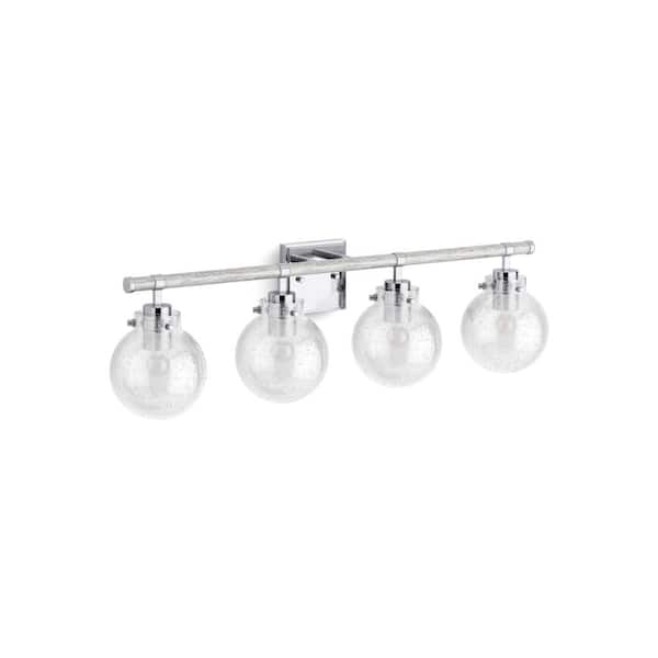 KOHLER Holt 4-Light Polished Chrome Wall Sconce