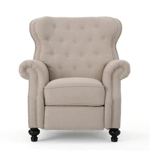 Noble House Tafton Natural Fabric Tufted Club Chair 560 - The Home Depot