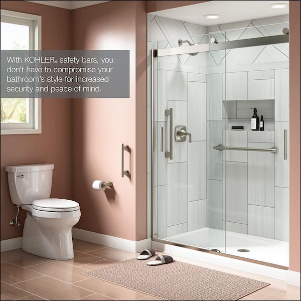 Rubicon 16 in. Grab Bar in Vibrant Brushed Nickel