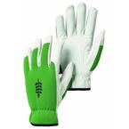 Kobolt Garden Size 7 Small Versatile and Flexible Goatskin Leather Gloves in Green/White