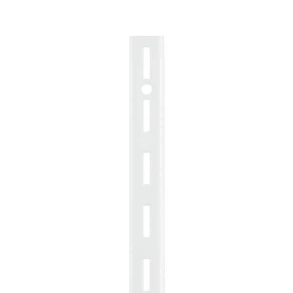 Everbilt 46 in. White Single Track Steel Upright for shelf bracket