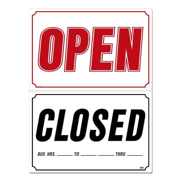 Lynch Sign 33 in. x 22 in. Open/Closed Sign Printed on More Durable, Thicker, Longer Lasting Styrene Plastic