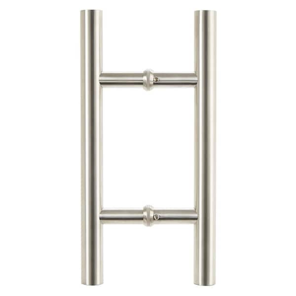 48 inch Large Stainless Steel Front Door Handle Double Sided, Pull Push  Sliding Barn Door Handle, Commercial H Shape Door Pull Handles, Brushed Gold