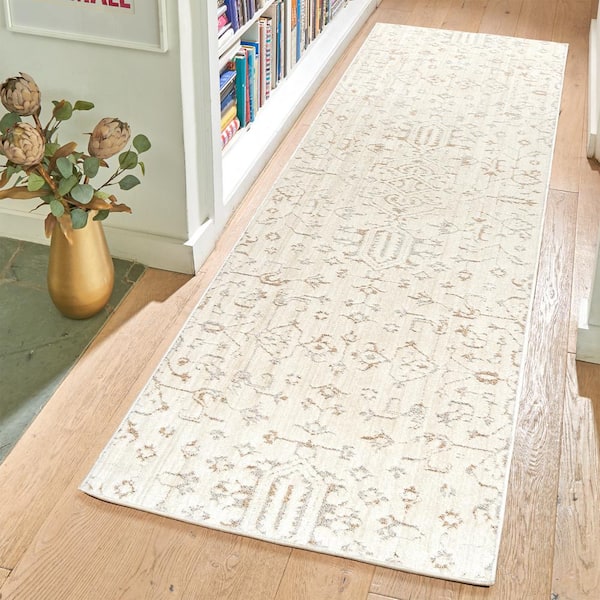 Sydney Joeri Cream 2 ft. x 6 ft. Moroccan Indoor Runner Rug