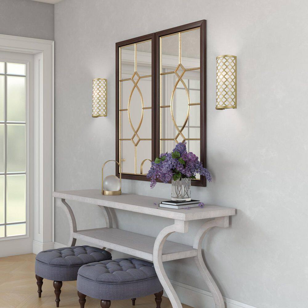 Arabesque Soft Gold Single-Light Dimmable Wall Sconce