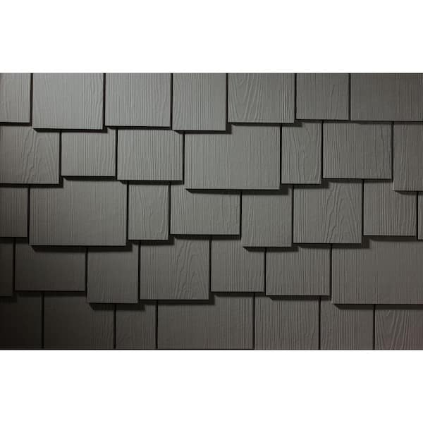 Hardie Shingle HZ5 15.25 in. x 48 in. Statement Collection Rich Espresso Staggered Edge Fiber Cement Siding