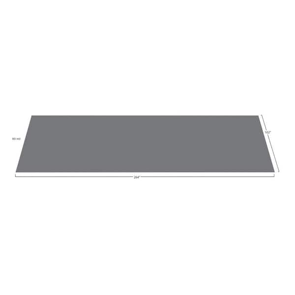 Garage Floor Mat - Coin, 8 1/2 x 22', Gray