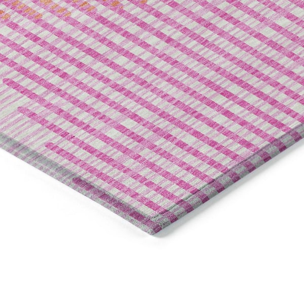 Chantille Machine Washable Indoor/Outdoor Abstract ACN1001 Pink 8 ft. x 10 ft. Area Rug