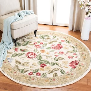 Safavieh Chelsea Spring 3 X 4 (ft) Wool Ivory Indoor Floral/Botanical  Farmhouse/Cottage Throw Rug in the Rugs department at