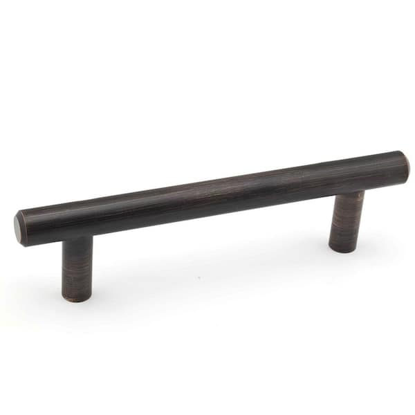 Richelieu Hardware Roosevelt Collection 4 1/4 in. (108 mm) Brushed Oil-Rubbed Bronze Modern Cabinet Bar Pull