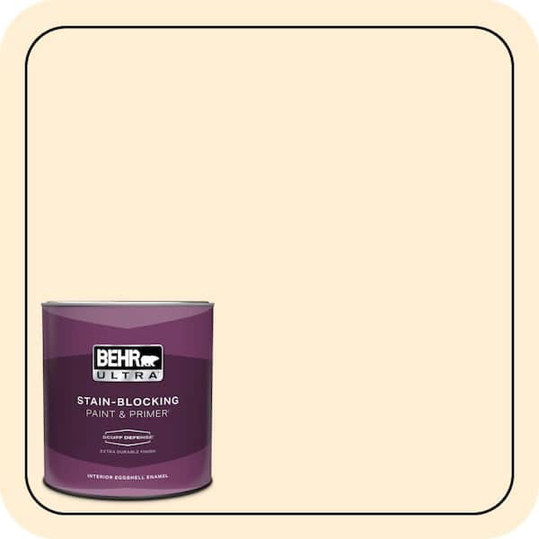 BEHR ULTRA 1 qt. #M270-1 Pearly White Extra Durable Eggshell Enamel Interior Paint & Primer