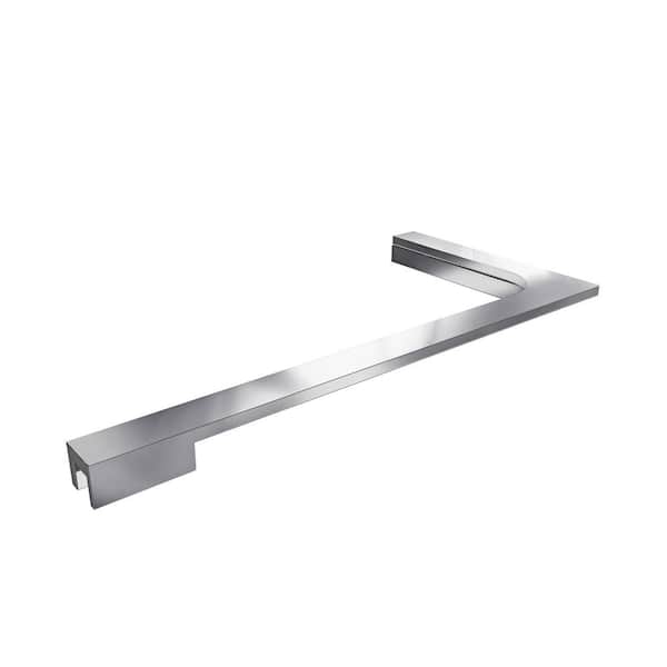 DreamLine 18 in. L-Bar Support Bracket (Right Wall Installation) for 10 mm (3/8 in.) Glass in Chrome