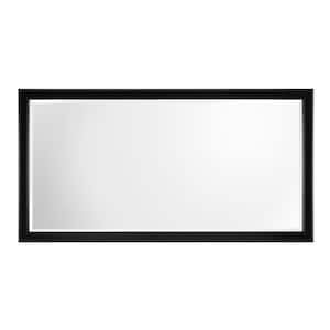 Gazette 60 in. W x 31 in. H Rectangular Wood Framed Wall Bathroom Vanity Mirror in Espresso