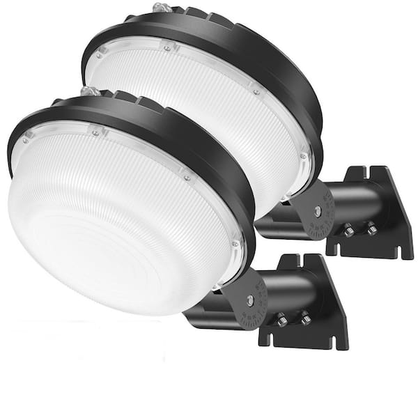 150-Watt 21000 Lumen LED Barn Light Dusk to Dawn Outdoor Work Light Hardwired 2 Pack