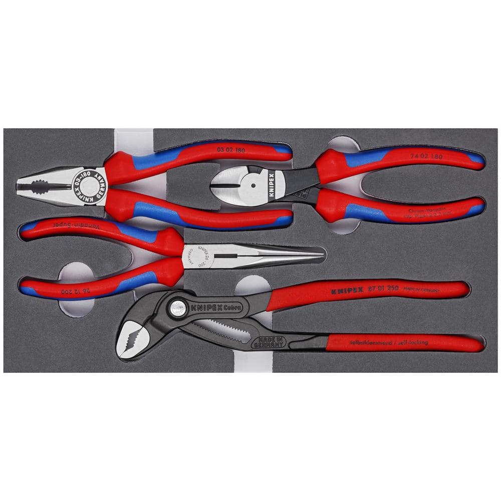 KNIPEX Basic Pliers Set (4-Piece) 00 20 01 V15 The Home Depot