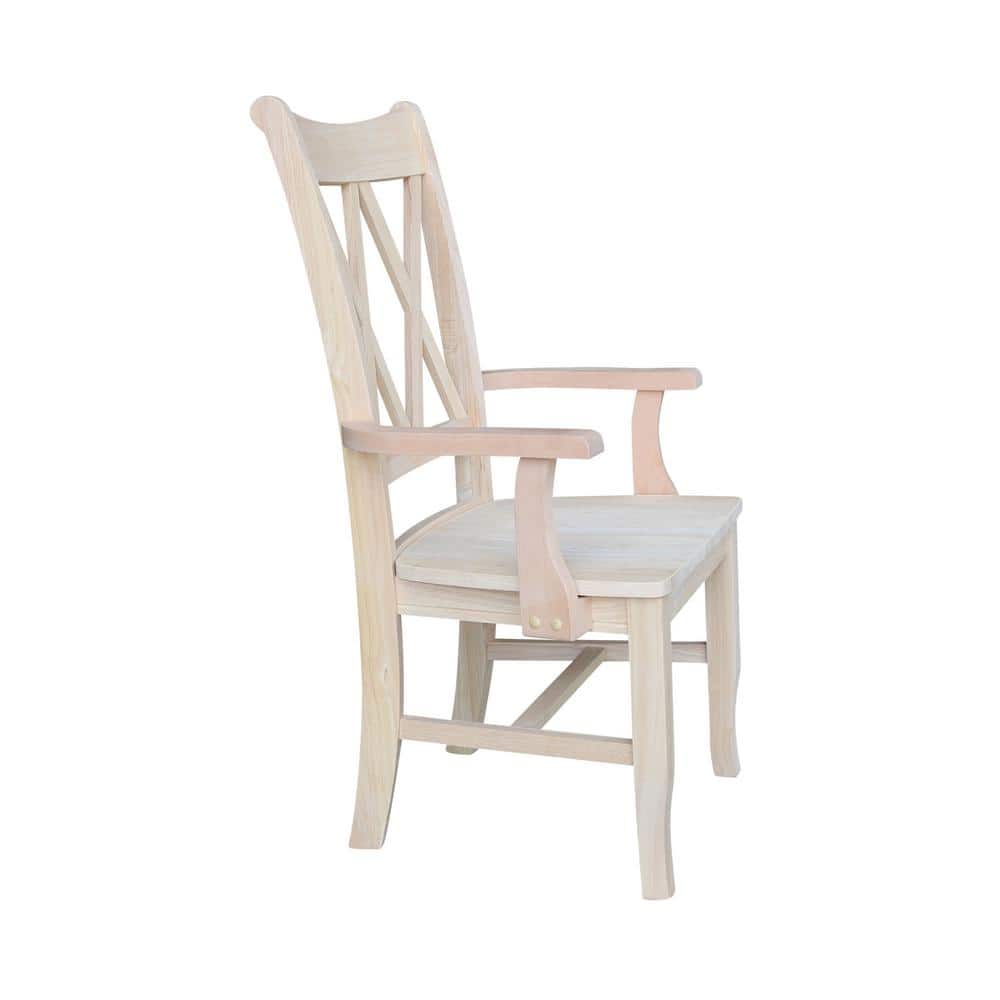 Chiavari High Cross Back Side Chair in Classic Brown Wood