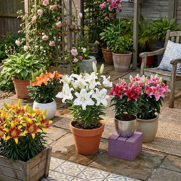 national PLANT NETWORK Lily Oriental Mixed Bulbs (5-Pack) HD3429