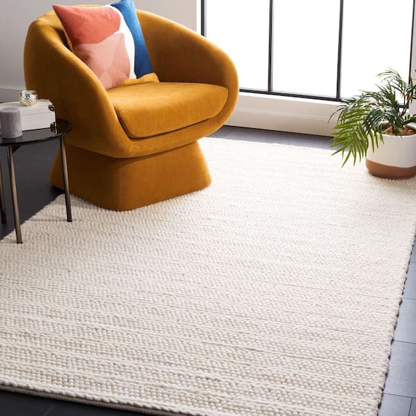 Natura Ivory 5 ft. x 8 ft. Striped Area Rug
