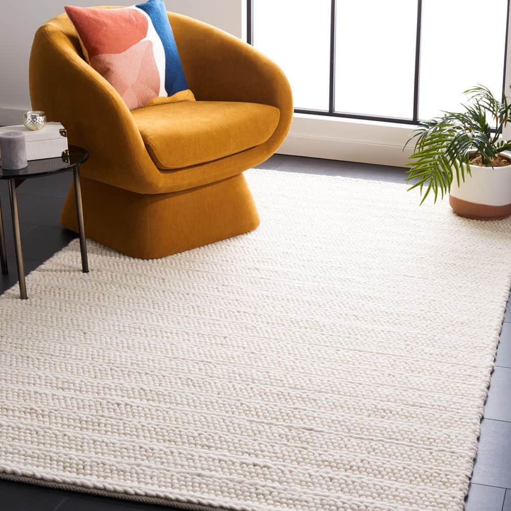 Natura 6 ft. x 6 ft. Ivory Basket Striped Square Area Rug price history on PriceWatchPro