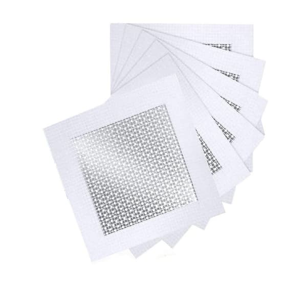 NVNOO 8 in. x 8 in. Drywall Repair Kit, Aluminum Wall Repair Patch Kit with Extended Self-Adhesive Mesh (6-Pack)