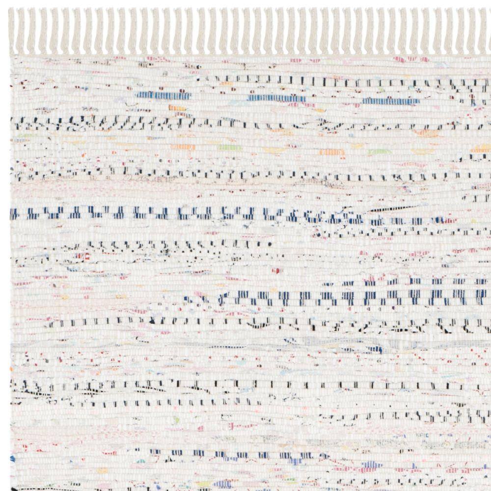 Ivory Multi Cotton Flat Woven Runner Rug