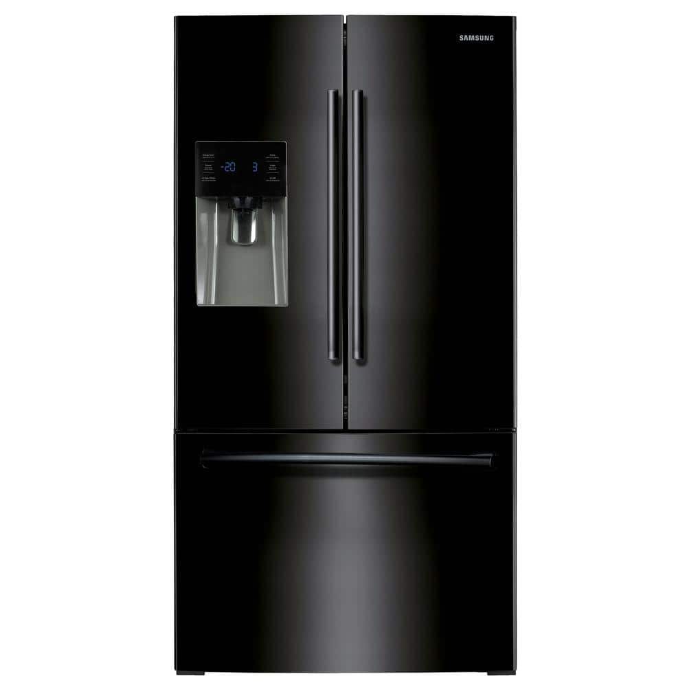 Samsung 24.6 cu. ft. French Door Refrigerator in Black RF263BEAEBC