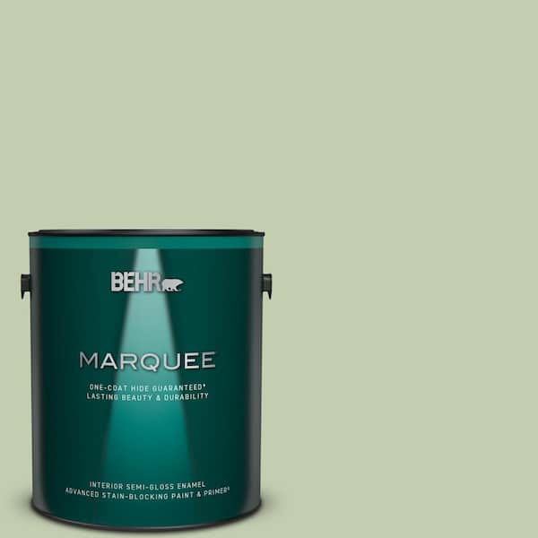 BEHR MARQUEE 1 gal. #M380-3 Growing Season One-Coat Hide Semi-Gloss Enamel Interior Paint & Primer