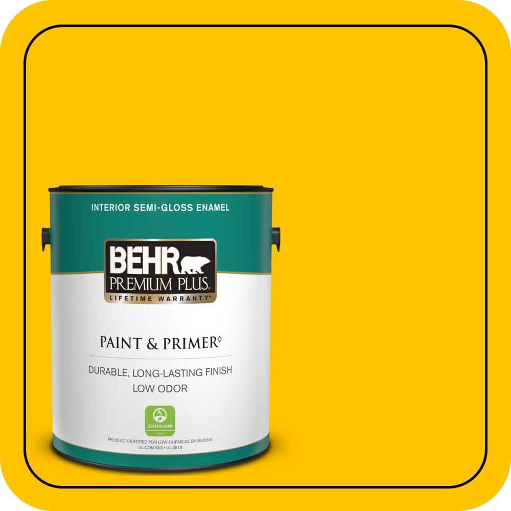 1 gal. #S-G-370 Citrus Splash Semi-Gloss Enamel Low Odor Interior Paint & Primer price history on PriceWatchPro
