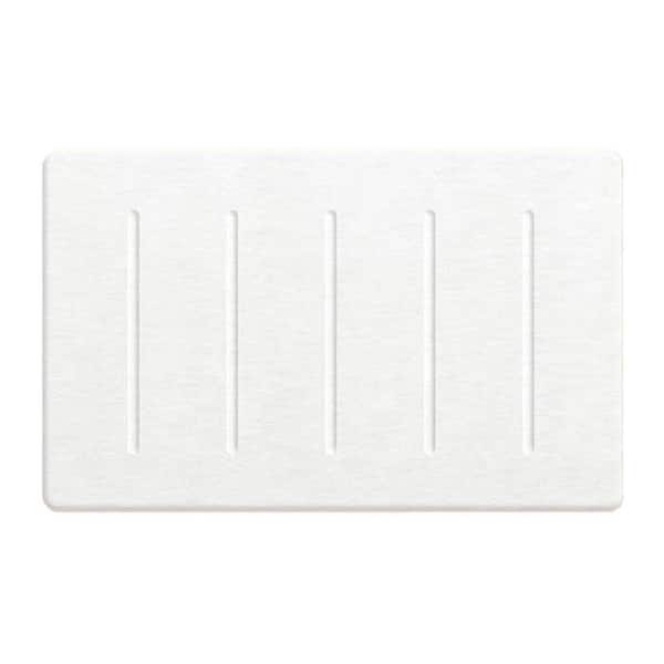 32in x 20in White Grey Diatomaceous Earth Bath Mat, Super Absorbent, Quick Drying, Non-Slip