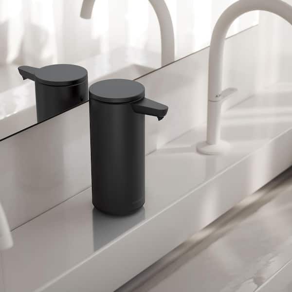 Keukenrolhouder Simplehuman Met Pomp Zwart | Kookexpert Keukenrolhouder Simplehuman Met Pomp Zwart | Kookexpert