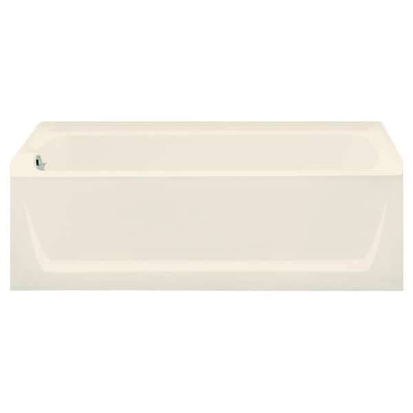 STERLING Ensemble 5 ft. Left Drain Rectangular Alcove Soaking Tub in Biscuit