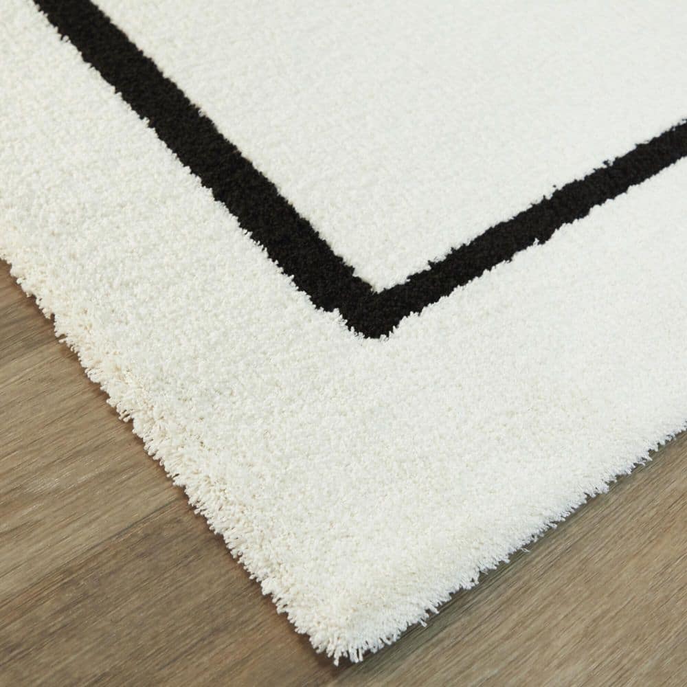 Velvety Abstract Shag Area Rug 8' x 10' in Timeless Colors