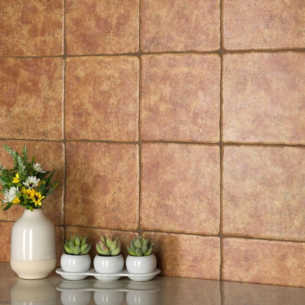 Merola Tile Costa Marron 7-3/4 in. x 7-3/4 in. Ceramic Floor and