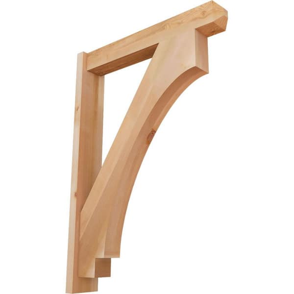 Ekena Millwork 6 in. x 42 in. x 30 in. Western Red Cedar Imperial Craftsman Smooth Outlooker