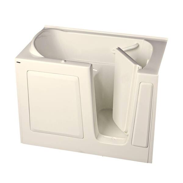 American Standard Gelcoat 4.25 ft. Walk-In Air Bath Tub with Right Quick Drain in Linen
