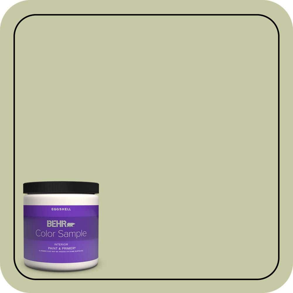 8 oz. #M350-3 Sap Green Eggshell Enamel Interior Paint & Primer Color Sample price history on PriceWatchPro