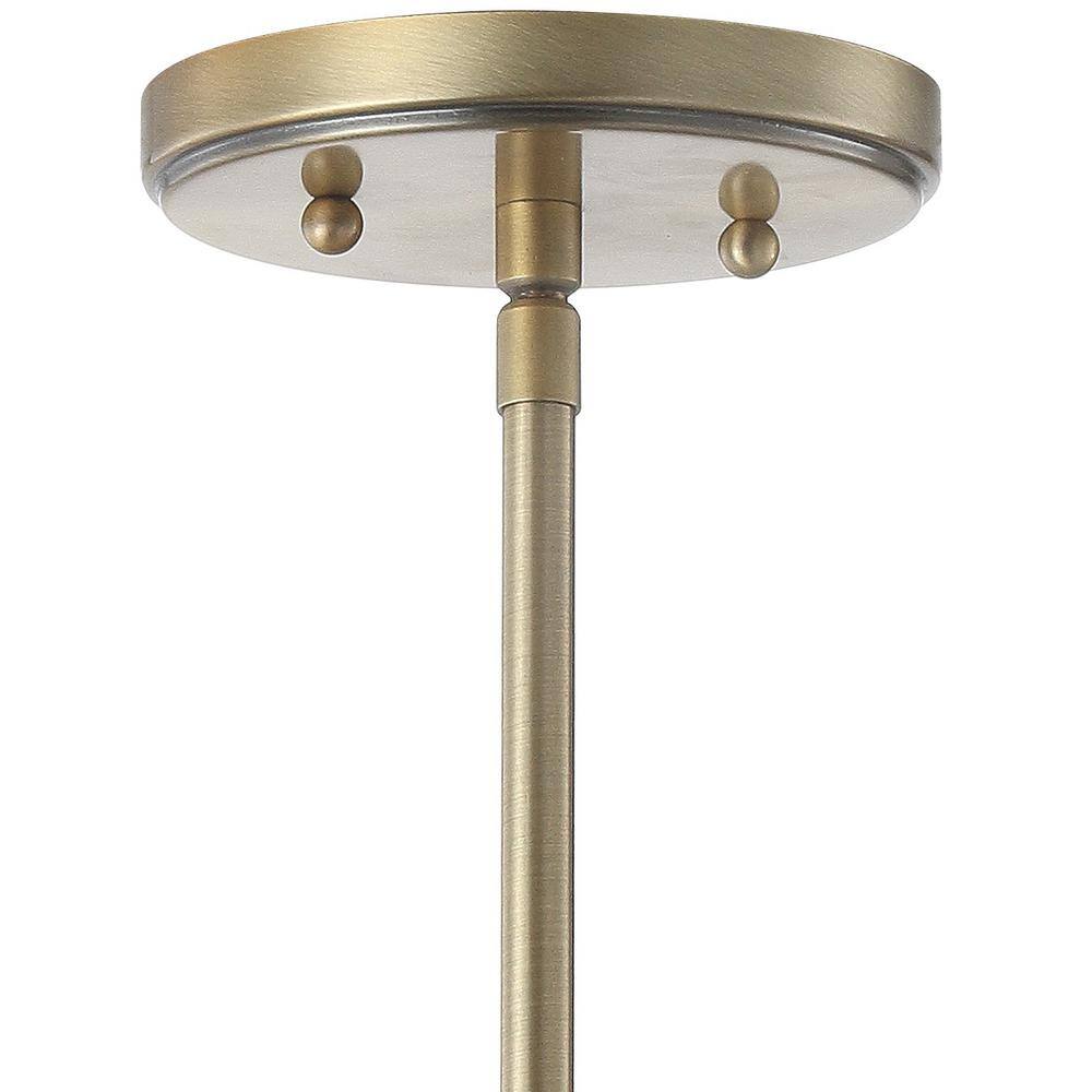 Bleecker 7.75" White Glass Globe LED Pendant Light
