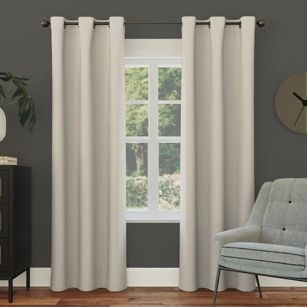 Gavin Energy Saving Pearl Layered 40 in. W x 108 in. L Grommet Blackout Curtain (Single Panel)