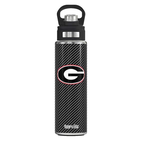 Tervis CL UNV OF GA CFIBER 24OZ Wide Mouth Water Bottle Powder Coated Stainless Steel Standard Lid